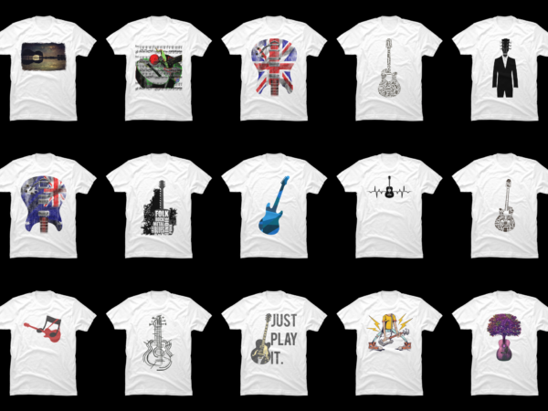 15 guitar shirt designs bundle for commercial use part 5, guitar t-shirt, guitar png file, guitar digital file, guitar gift, guitar download, guitar design dbh