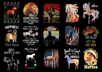 15 Horse Shirt Designs Bundle For Commercial Use Part 4, Horse T-shirt, Horse png file, Horse digital file, Horse gift, Horse download, Horse design