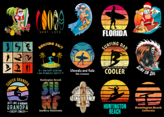 15 Surfing Shirt Designs Bundle For Commercial Use Part 3, Surfing T-shirt, Surfing png file, Surfing digital file, Surfing gift, Surfing download, Surfing design