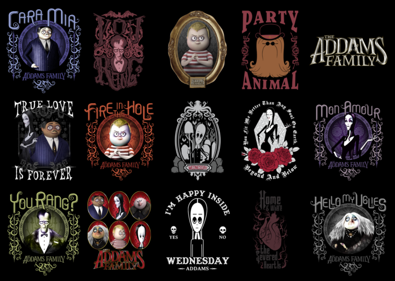 15 Addams Family shirt Designs Bundle For Commercial Use Part 1, Addams Family T-shirt, Addams Family png file, Addams Family digital file, Addams Family gift, Addams Family download, Addams Family design