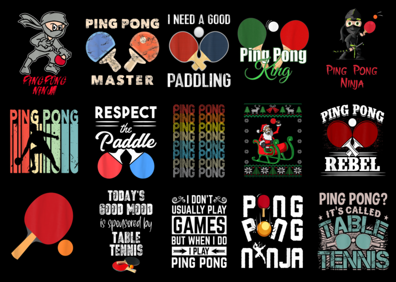 15 Table Tennis Shirt Designs Bundle For Commercial Use Part 3, Table Tennis T-shirt, Table Tennis png file, Table Tennis digital file, Table Tennis gift, Table Tennis download, Table Tennis design