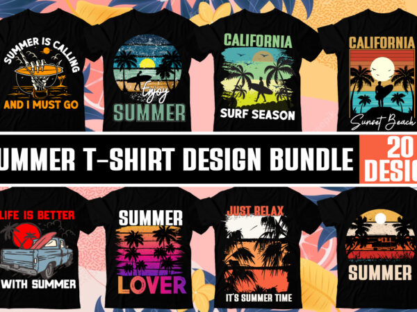 Summer t-shirt design bundle,summer t-shirt design , just relax its summer time t-shirt design, just relax its summer time vector t-shirt design ,surfing trip hawai beach t-shirt design, surfing trip