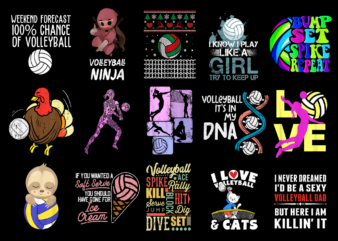 15 Volleyball Shirt Designs Bundle For Commercial Use Part 3, Volleyball T-shirt, Volleyball png file, Volleyball digital file, Volleyball gift, Volleyball download, Volleyball design