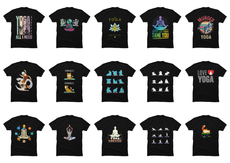 15 Yoga Shirt Designs Bundle For Commercial Use Part 6, Yoga T-shirt, Yoga png file, Yoga digital file, Yoga gift, Yoga download, Yoga design