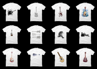 12 Guitar shirt Designs Bundle For Commercial Use Part 6, Guitar T-shirt, Guitar png file, Guitar digital file, Guitar gift, Guitar download, Guitar design DBH
