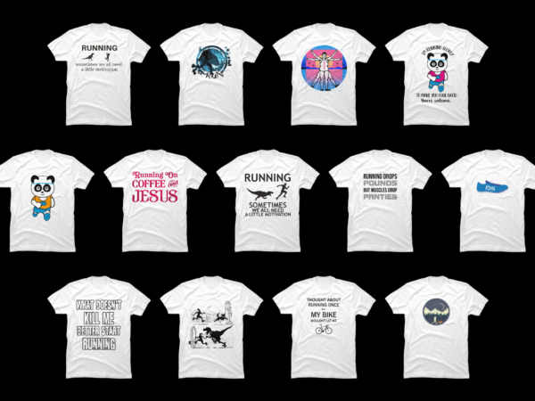 13 running shirt designs bundle for commercial use part 6, running t-shirt, running png file, running digital file, running gift, running download, running design dbh