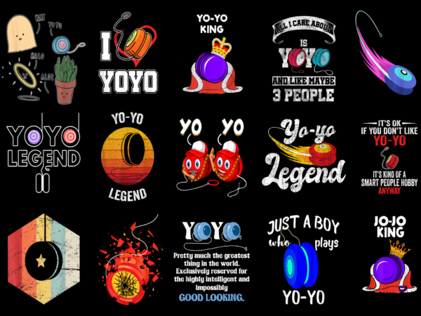 15 yoyo shirt designs bundle for commercial use part 3, yoyo t-shirt, yoyo png file, yoyo digital file, yoyo gift, yoyo download, yoyo design