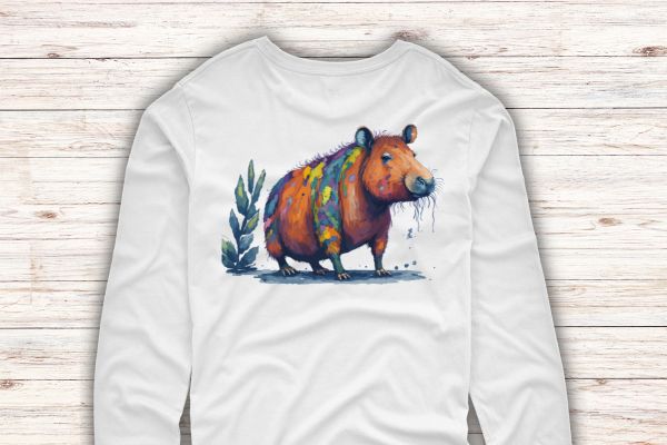 4 capybara watercolor, Capybara clipart, Wild animal clipart bundle eps svg png
