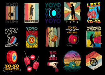 15 YOYO Shirt Designs Bundle For Commercial Use Part 2, YOYO T-shirt, YOYO png file, YOYO digital file, YOYO gift, YOYO download, YOYO design