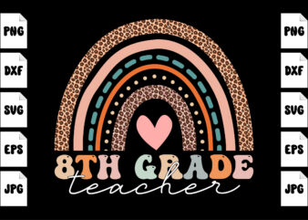 8th Grade Teacher groovy hello kindergarten vibes retro teacher back to school SVG, hello kindergarten SVG, back to school SVG t shirt design template