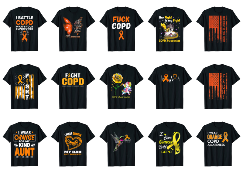 15 COPD Awareness Shirt Designs Bundle For Commercial Use Part 4, COPD Awareness T-shirt, COPD Awareness png file, COPD Awareness digital file, COPD Awareness gift, COPD Awareness download, COPD Awareness design