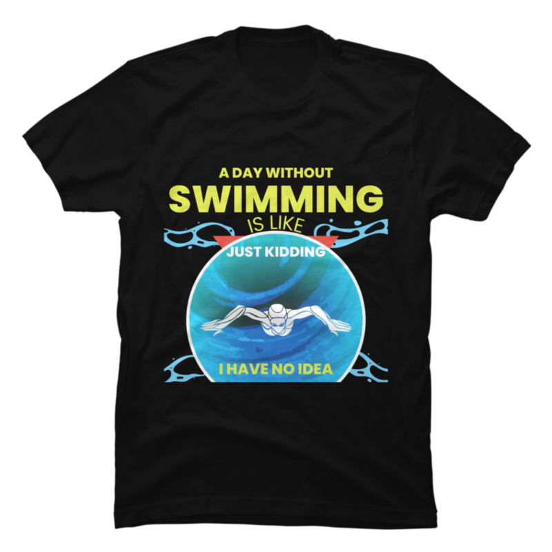15 Swimming Shirt Designs Bundle For Commercial Use Part 1, Swimming T ...