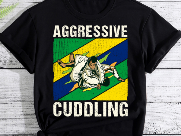 Aggressive cuddling brazilian jiu jitsu fight sport funny pc t shirt vector