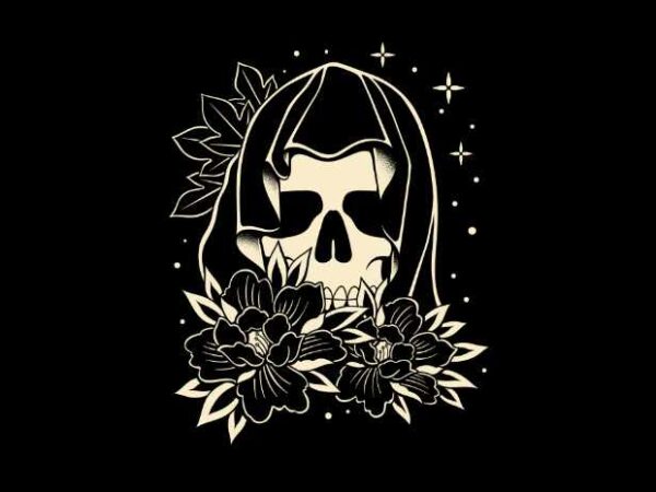 Dark reaper t shirt vector illustration