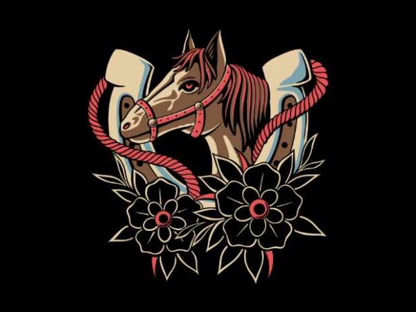 Horseshoe graphic t shirt