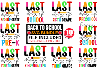 Back To School Svg Bundle, Back To School T-Shirt Bundle