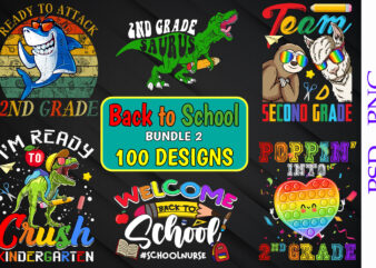 Back to school bundle t-shirt design - 100 designs