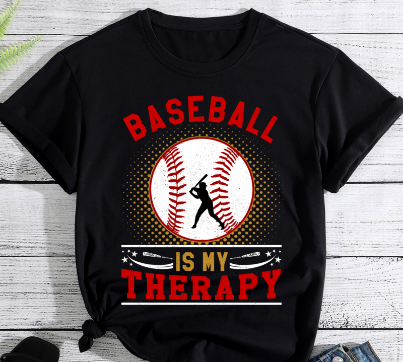 Baseball Is My Therapy T-Shirt PC