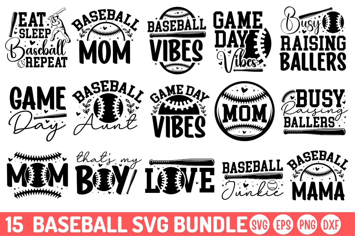 baseball numbers and alphabet bundle, sports, fonts - free svg file for  members - SVG Heart