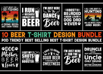 Beer T-Shirt Design Bundle