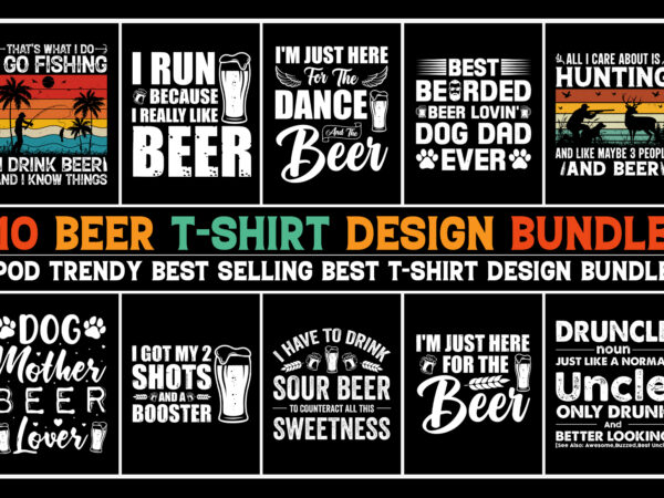 Beer t-shirt design bundle