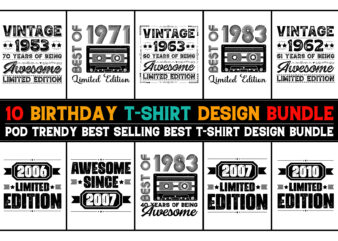 Birthday,T-Shirt Design Bundle