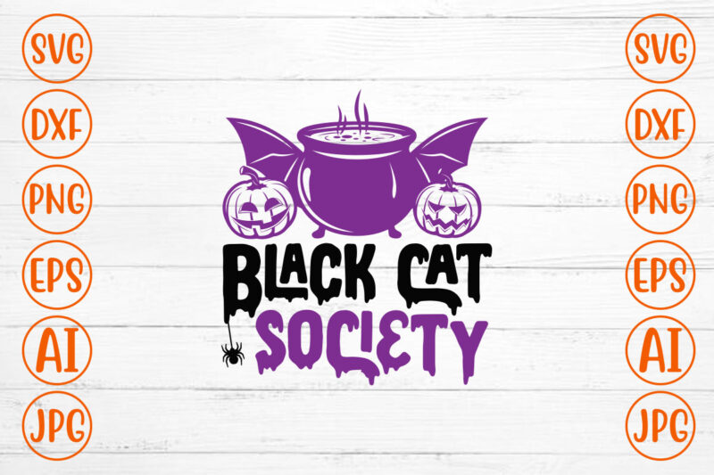 Black Cat Society SVG