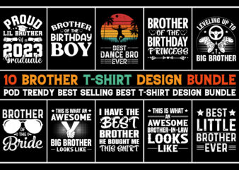 Brother T-Shirt Design Bundle