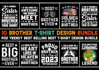 Brother T-Shirt Design Bundle