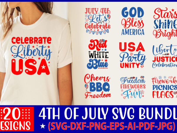 4th of july svg t-shirt design bundle, independence day svg tshirt design bundle