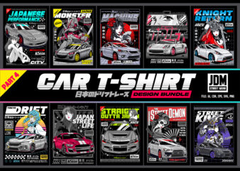 CAR T-SHIRT DESIGN BUNDLE part 4 – JDM Street Wear