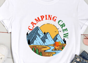 Camping Matching Shirts for Family Camper Group Camping Crew PC t shirt vector file