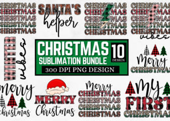 Christmas Sublimation T-Shirt Bundle