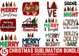 Christmas Sublimation Bundle ,Christmas Sublimation T- Shirt Bundle