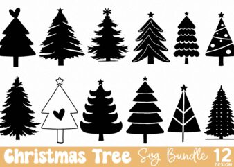 hristmas Tree Svg bundle, Christmas T-shirt Bundle