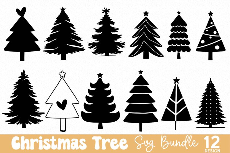 hristmas Tree Svg bundle, Christmas T-shirt Bundle