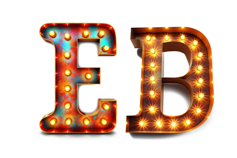 Christmas Lights Letter clipart