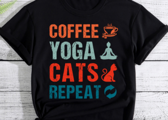Coffee Yoga Cats Funny Yoga Workout PC