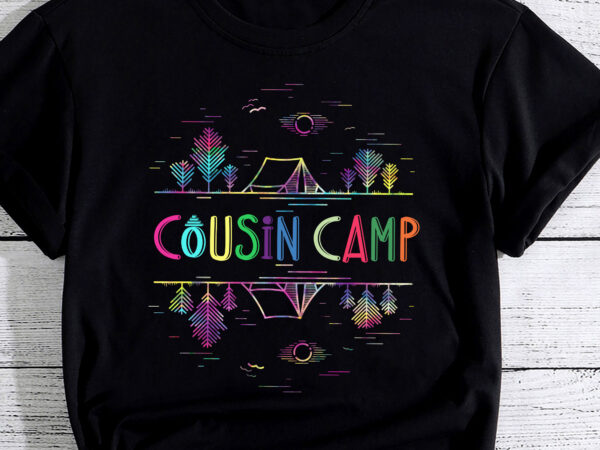 Cousin camp shirts 2023 family camping summer vacation crew pc t shirt vector file