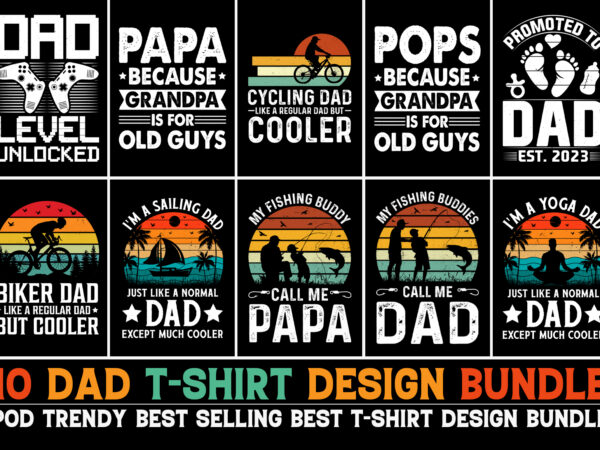 Dad papa t-shirt design bundle