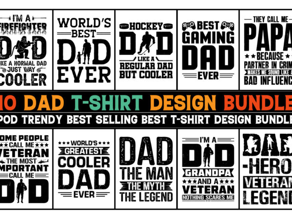 Dad t-shirt design bundle