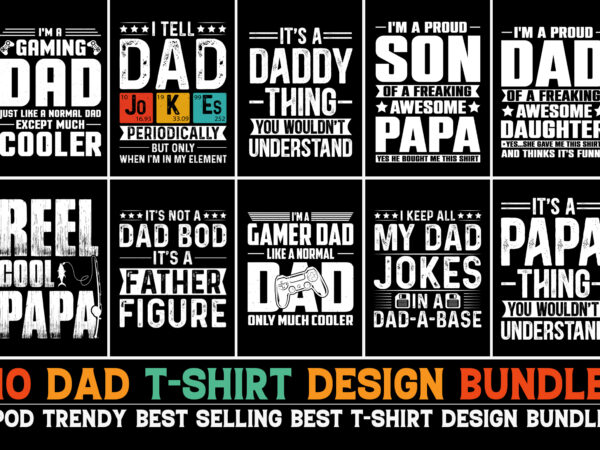 Dad t-shirt design bundle