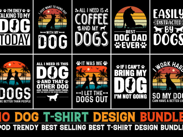 Dog t-shirt design bundle