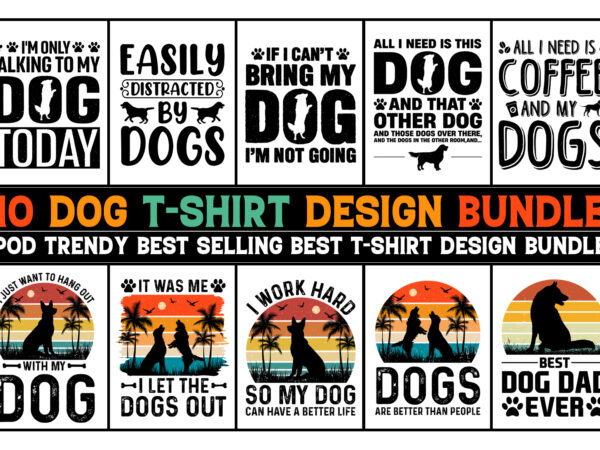 Dog t-shirt design bundle