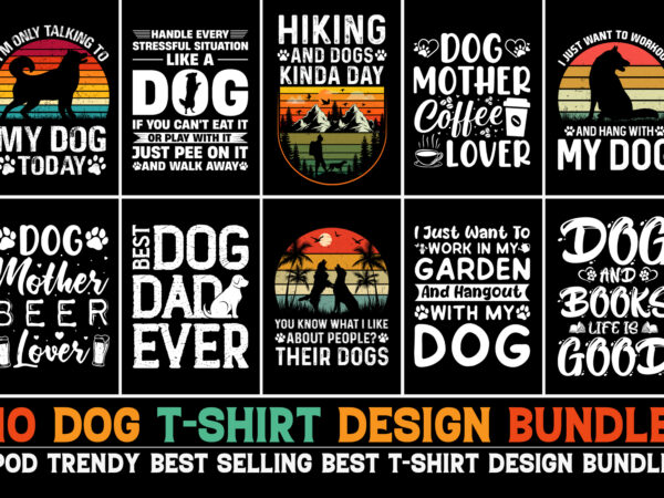 Dog t-shirt design bundle