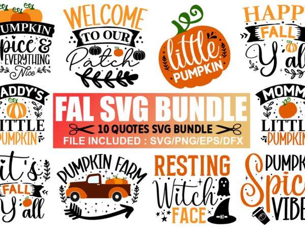 Fall svg bundle, fall t-shirt bundle
