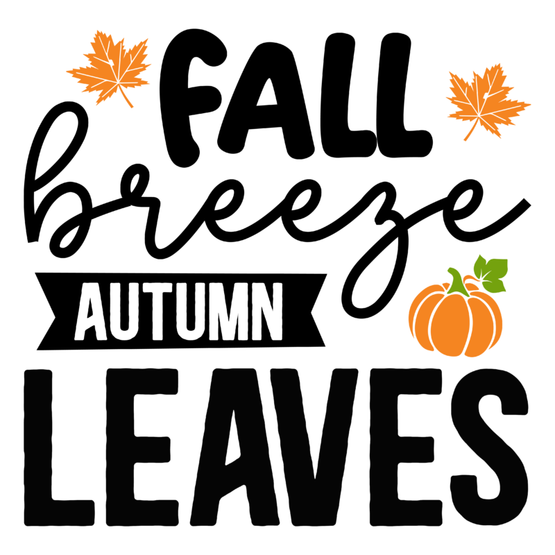 Fall breeze autumn leaves tshirt design