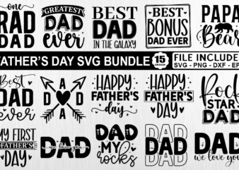 Father’s Day SVG Bundle, Dad T-Shirt Bundle