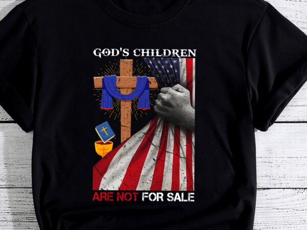 God_s children are not for sale us american flag t shirt design template