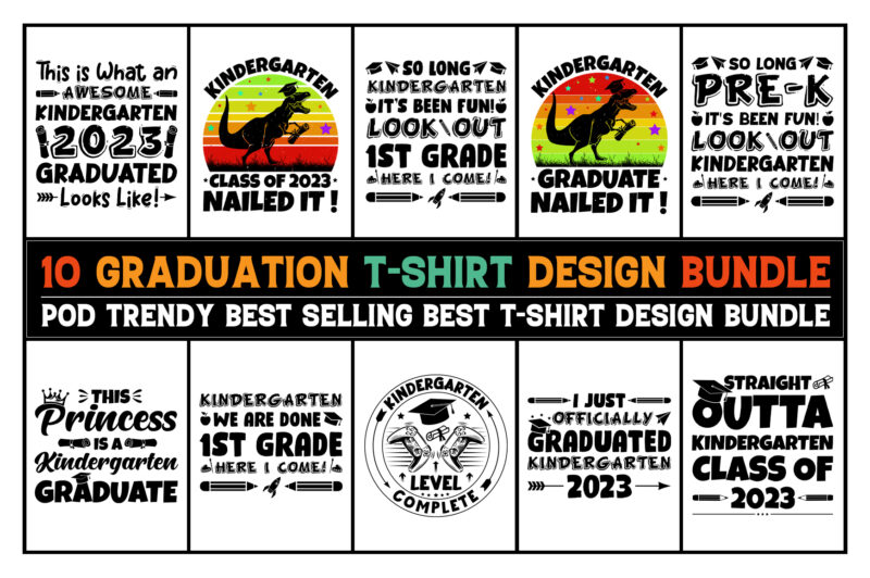 Graduation T-Shirt Design Bundle